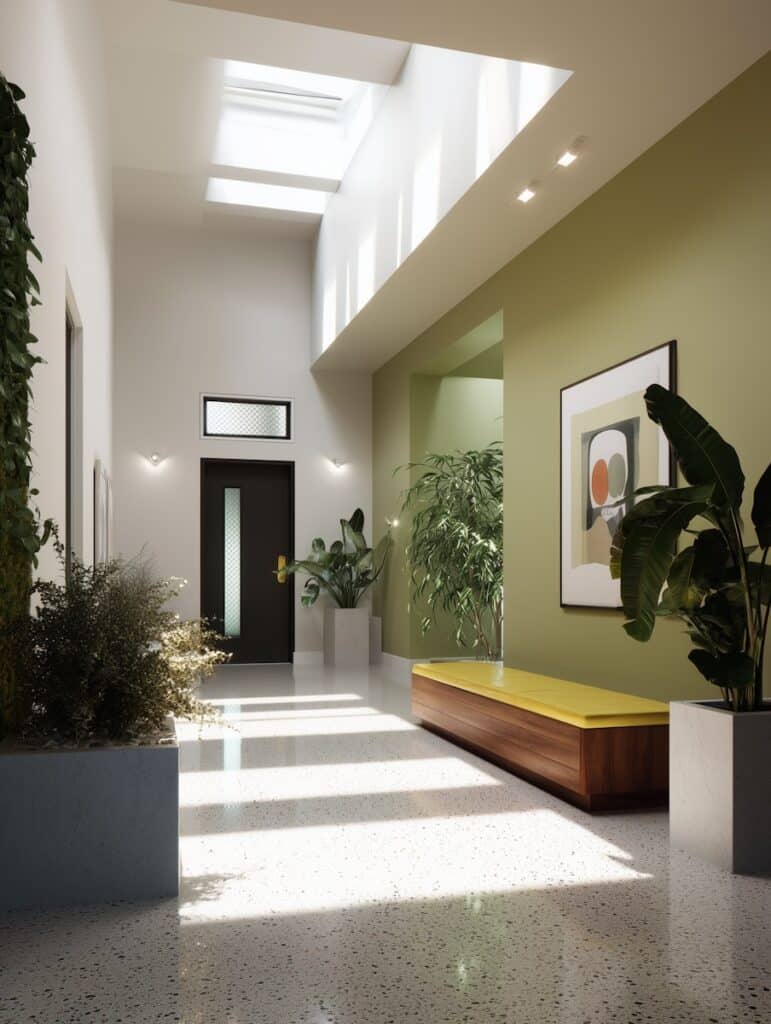 Modern Minimalist Hallway - Bergen bygg system